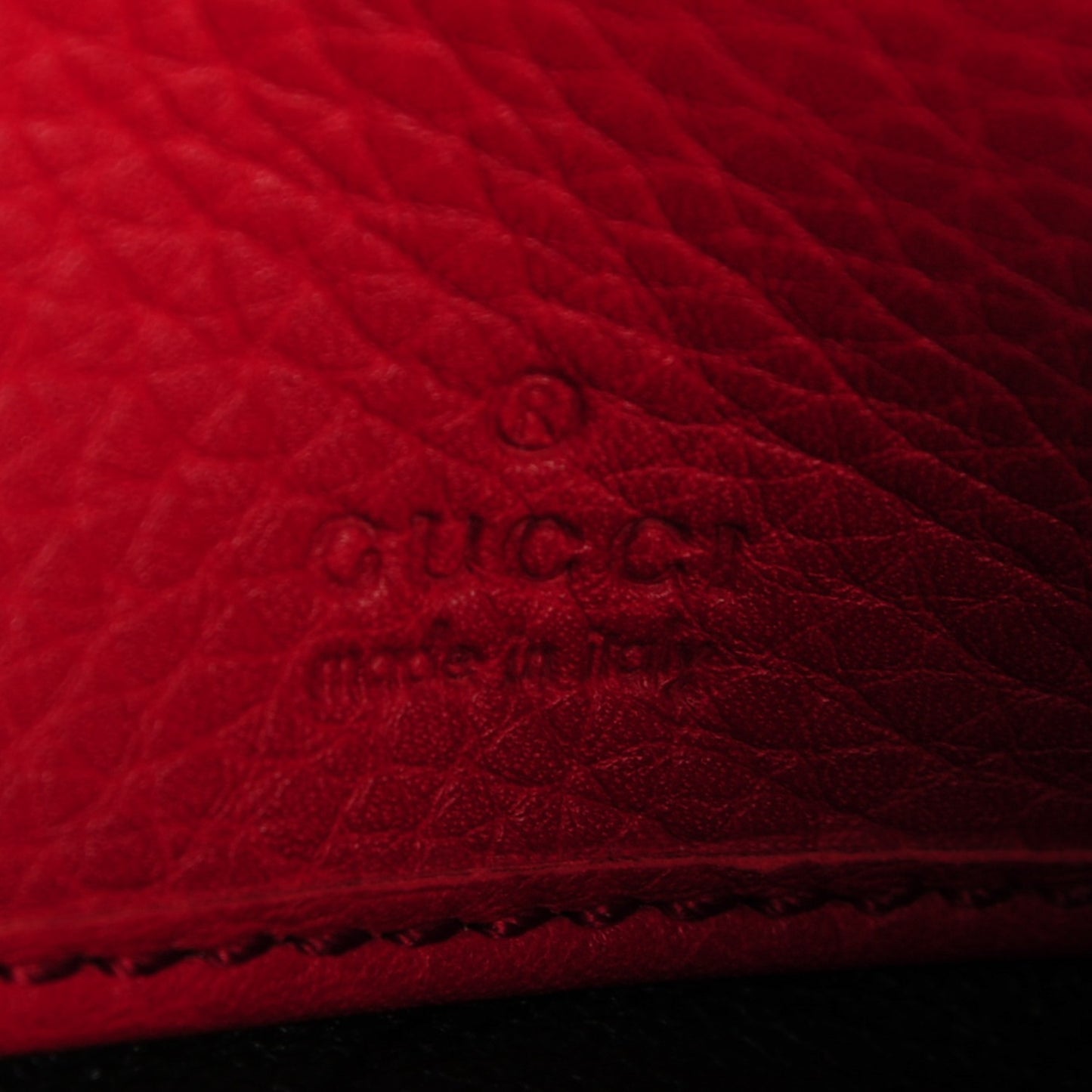 Pebbled Calfskin Soho Continental Wallet Red