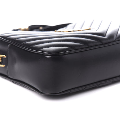 Saint Laurent Calfskin Matelasse Monogram Lou Camera Bag Black 14 of 16