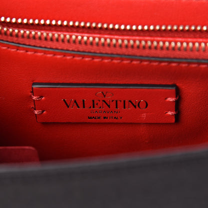 Valentino Garavani Silk Satin Small VCase Shoulder Bag Black 6 of 10