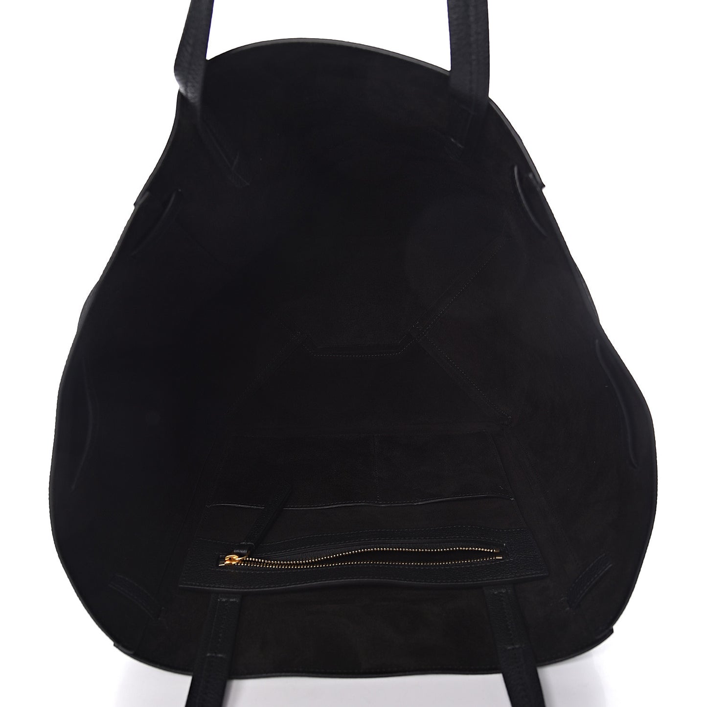 Soft Grained Calfskin Small Belt Cabas Phantom Black