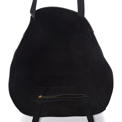 Celine Soft Grained Calfskin Small Belt Cabas Phantom Black 5 of 10