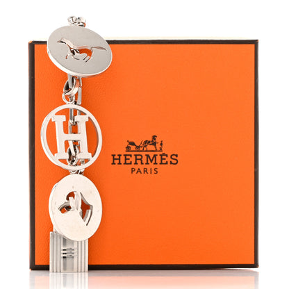 Hermes Palladium Breloque Bag Charm Silver 4 of 4