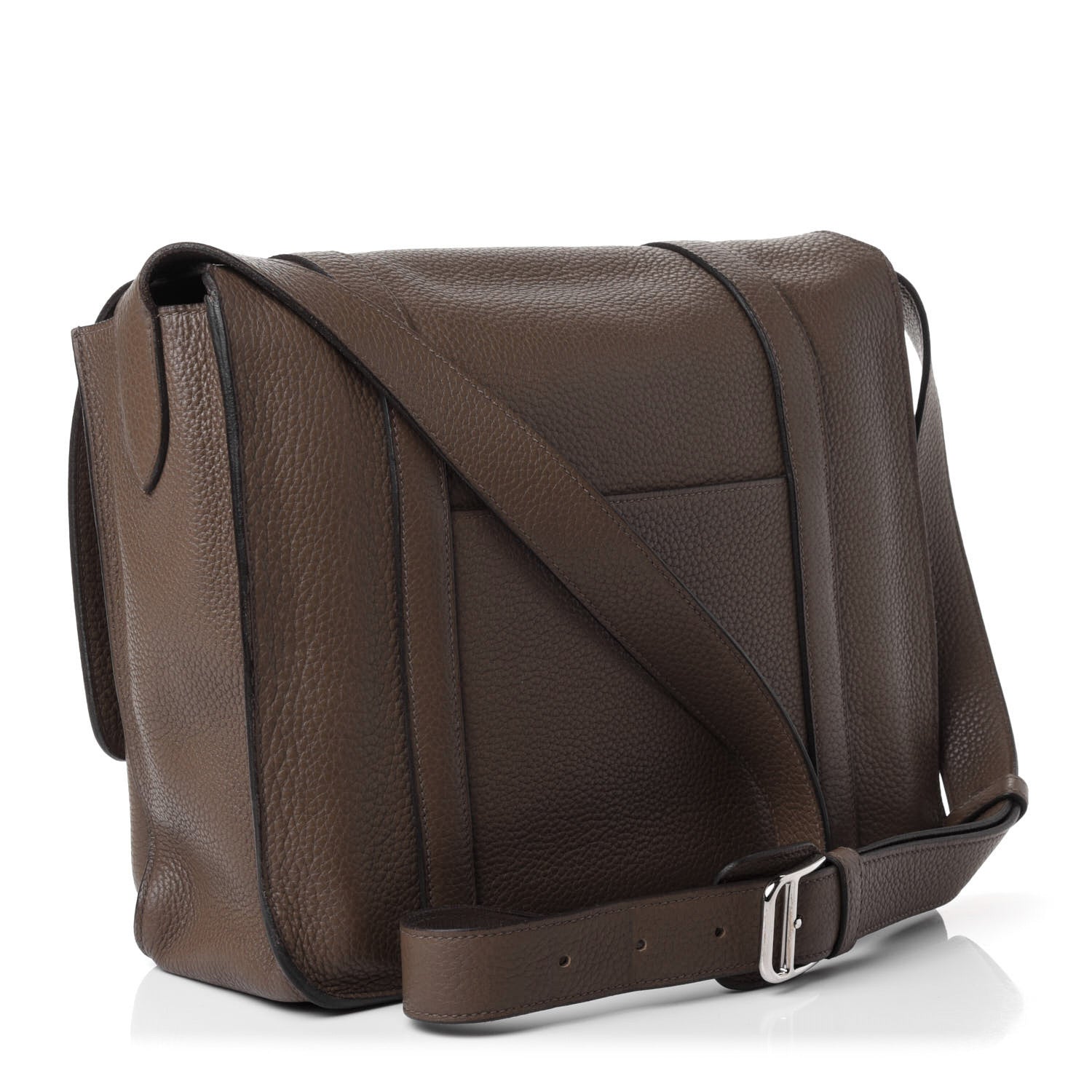 Hermes Taurillon Clemence Steve Caporal Messenger Cacao 2 of 4