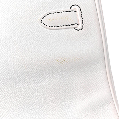 Hermes Epsom Horseshoe Birkin 35 White 13 of 16