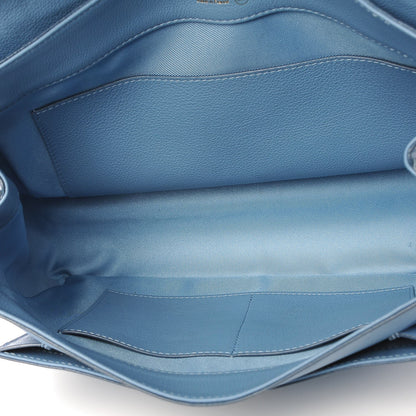 Louis Vuitton Calfskin Lockme MM Bleuet 5 of 19