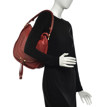 Chloe Calfskin Medium Marcie Hobo Holly Berry 2 of 6