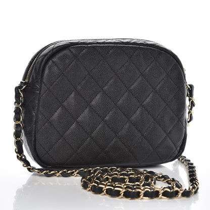 Chanel Caviar Quilted CC Day Camera Case Black 3 of 8