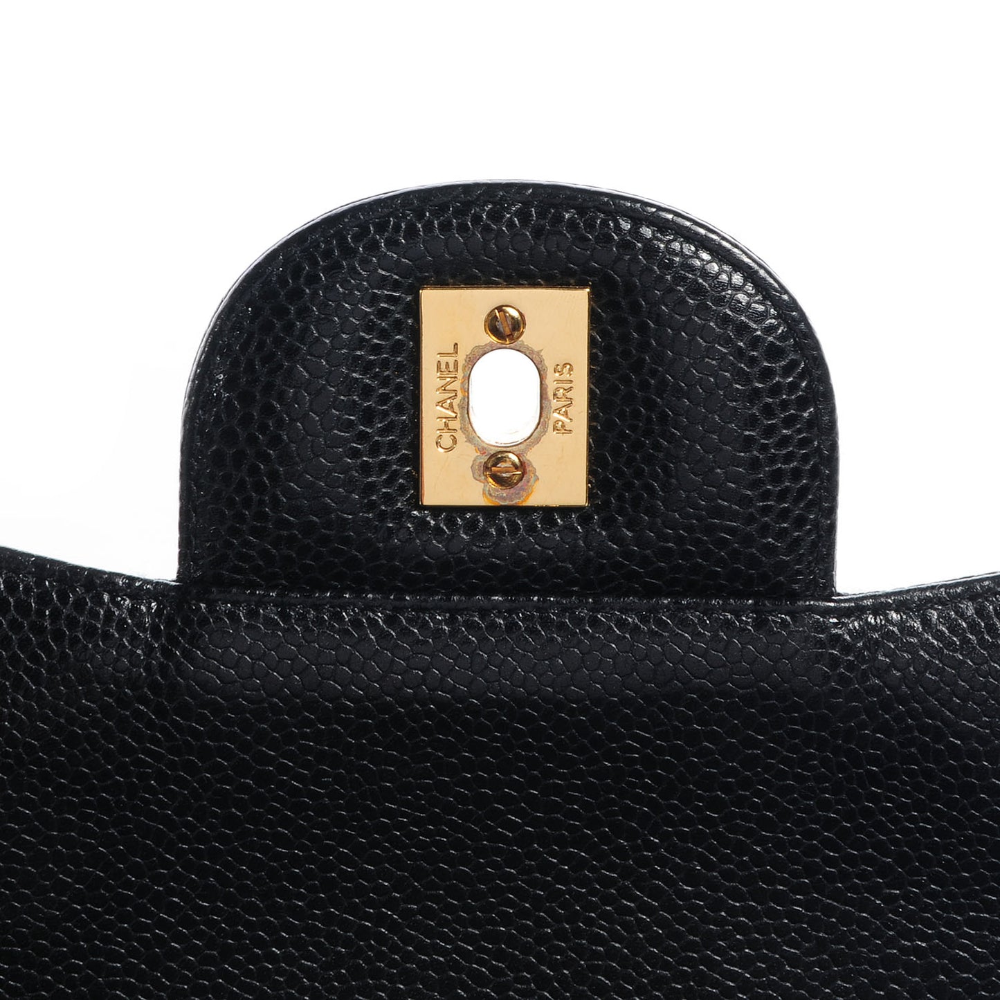 Caviar Jumbo Single Flap Black