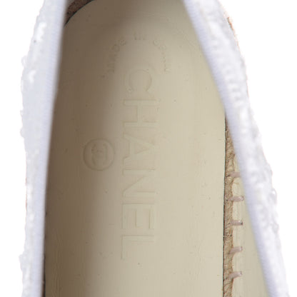 Chanel Patent Sequin CC Espadrilles 40 White 9 of 11
