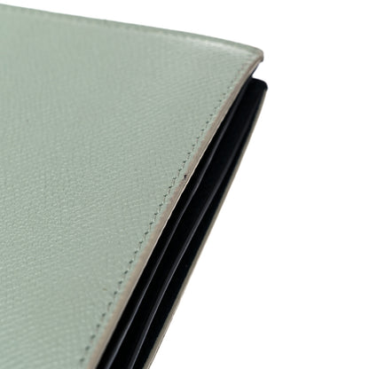 Celine Grained Calfskin Large Multifunction Strap Wallet Pistachio 12 of 18