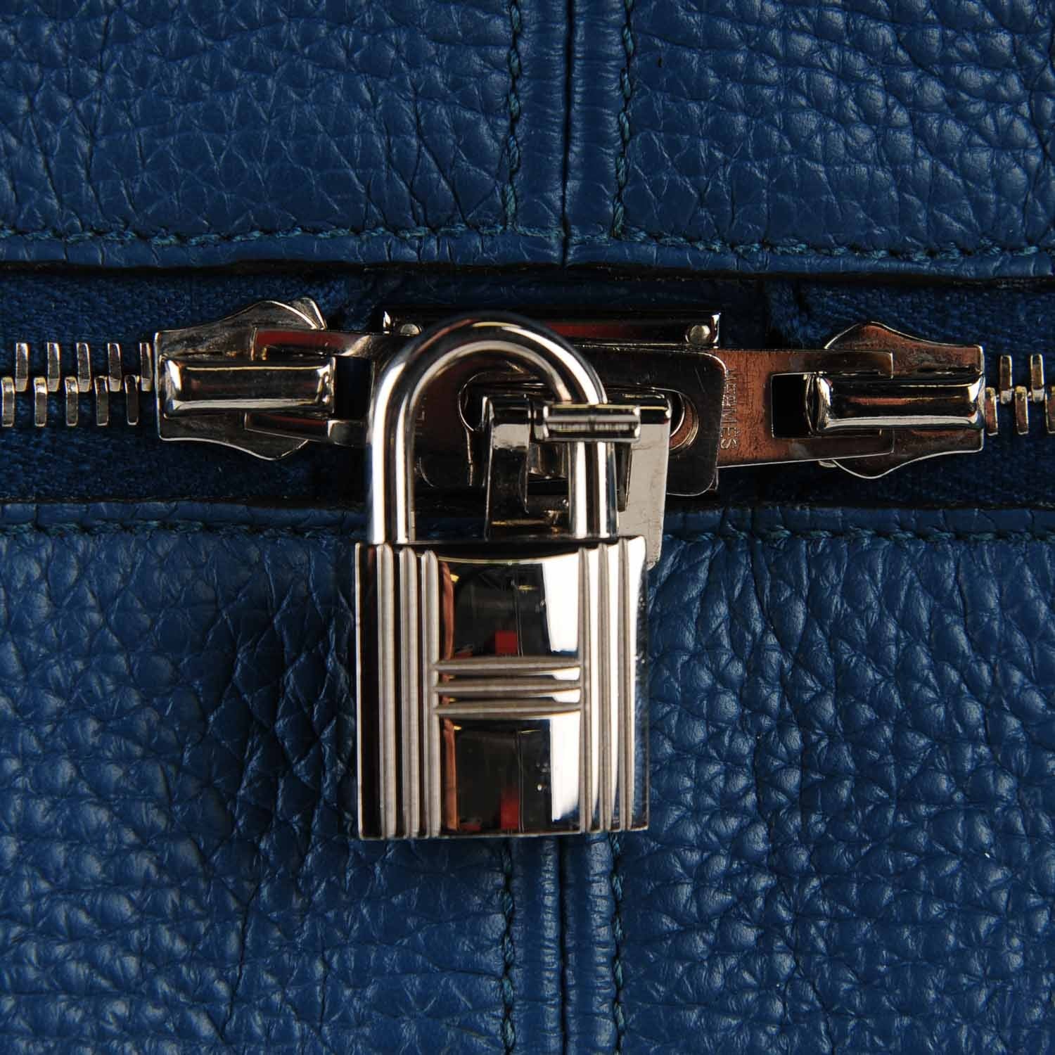 Hermes Taurillon Clemence Victoria II 35 Bleu De Galice 17 of 18