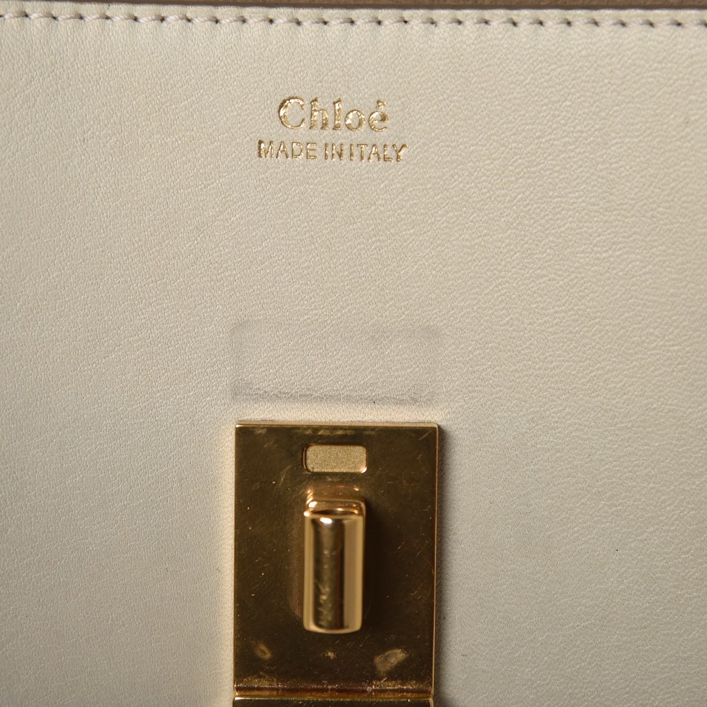 Calfskin Perforated Mini Drew Shoulder Bag White