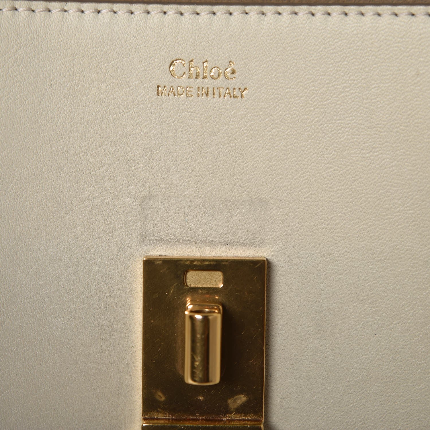 Chloe Calfskin Perforated Mini Drew Shoulder Bag White 8 of 13