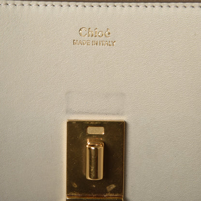 Chloe Calfskin Perforated Mini Drew Shoulder Bag White 8 of 13