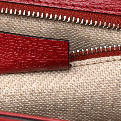 Gucci Shangai Calfskin Small Classic Bamboo Top Handle Bag Romantic Cerise 7 of 16