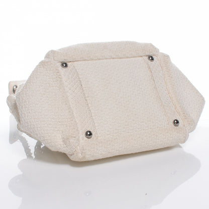 Chanel Python and Woven Tweed Accordion Shoulder Bag 4 of 7