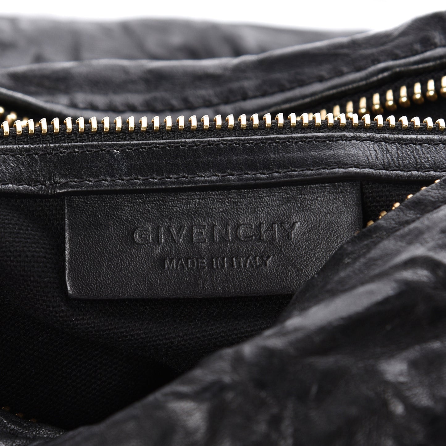 Tumbled Sheepskin Medium Pandora Bag Black