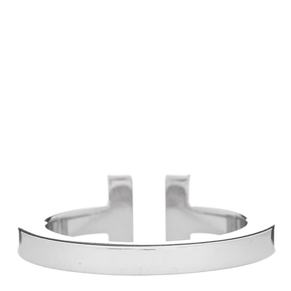 Tiffany 18K White Gold T Square Ring 54 7 3 of 4