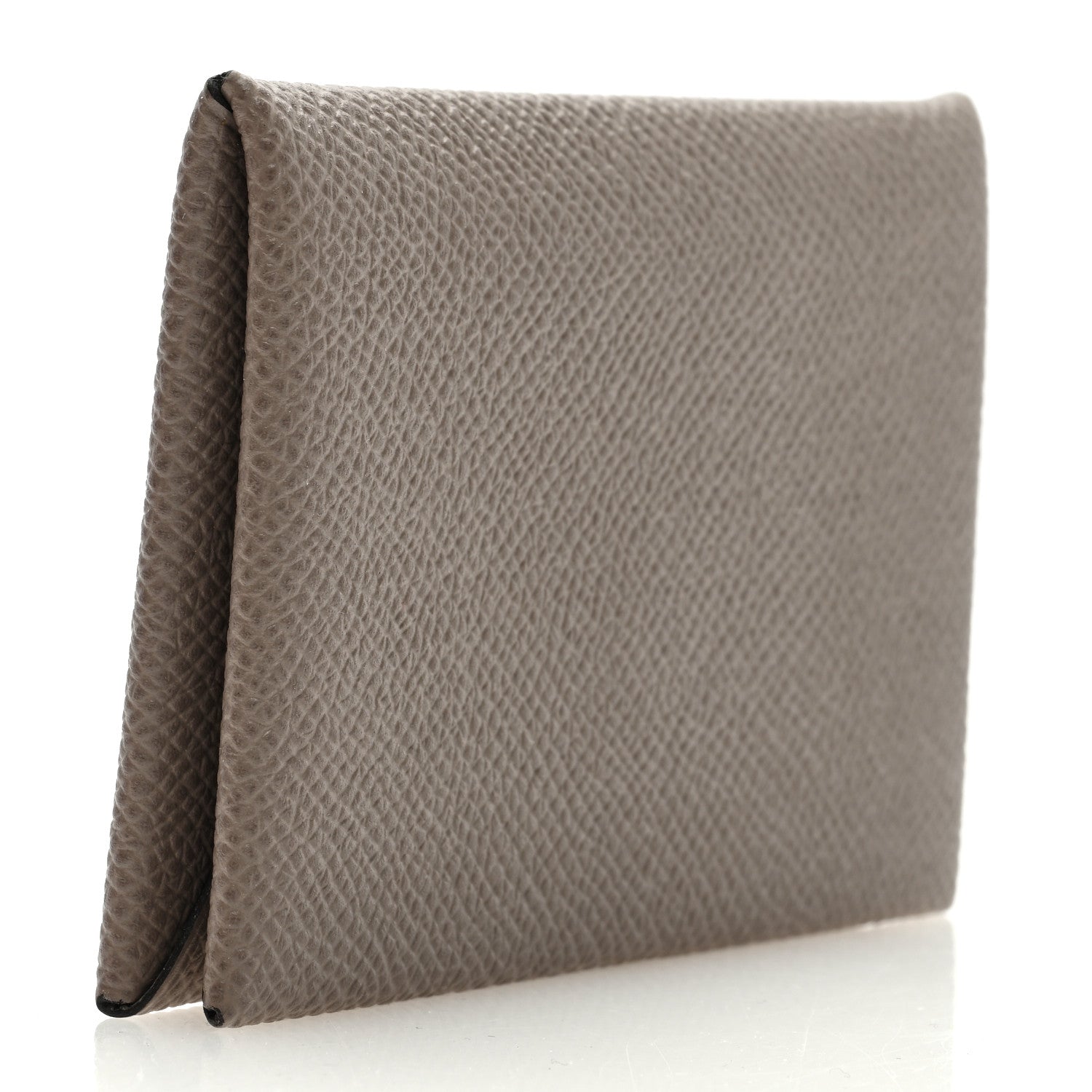 Hermes Epsom Calvi Card Case Gris Asphalt 3 of 7