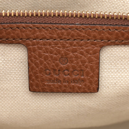 Gucci New Denim GG Monogram Dollar Calfskin Medium Jackie 1961 Tote Blue Tea Cuir Epilog 6 of 11