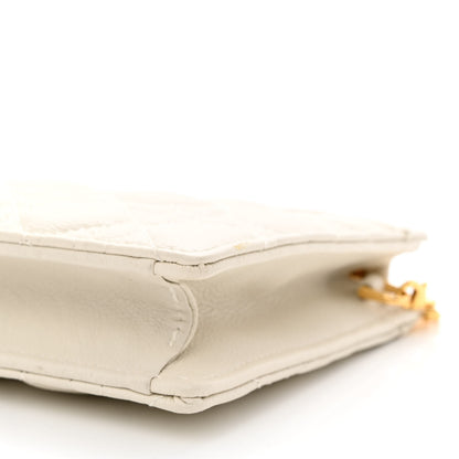 Christian Dior Calfskin Cannage Caro Zipped Pouch With Chain Latte 12 of 12