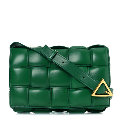 Bottega Veneta Nappa Maxi Intreccio Padded Cassette Crossbody Bag Racing Green 1 of 19