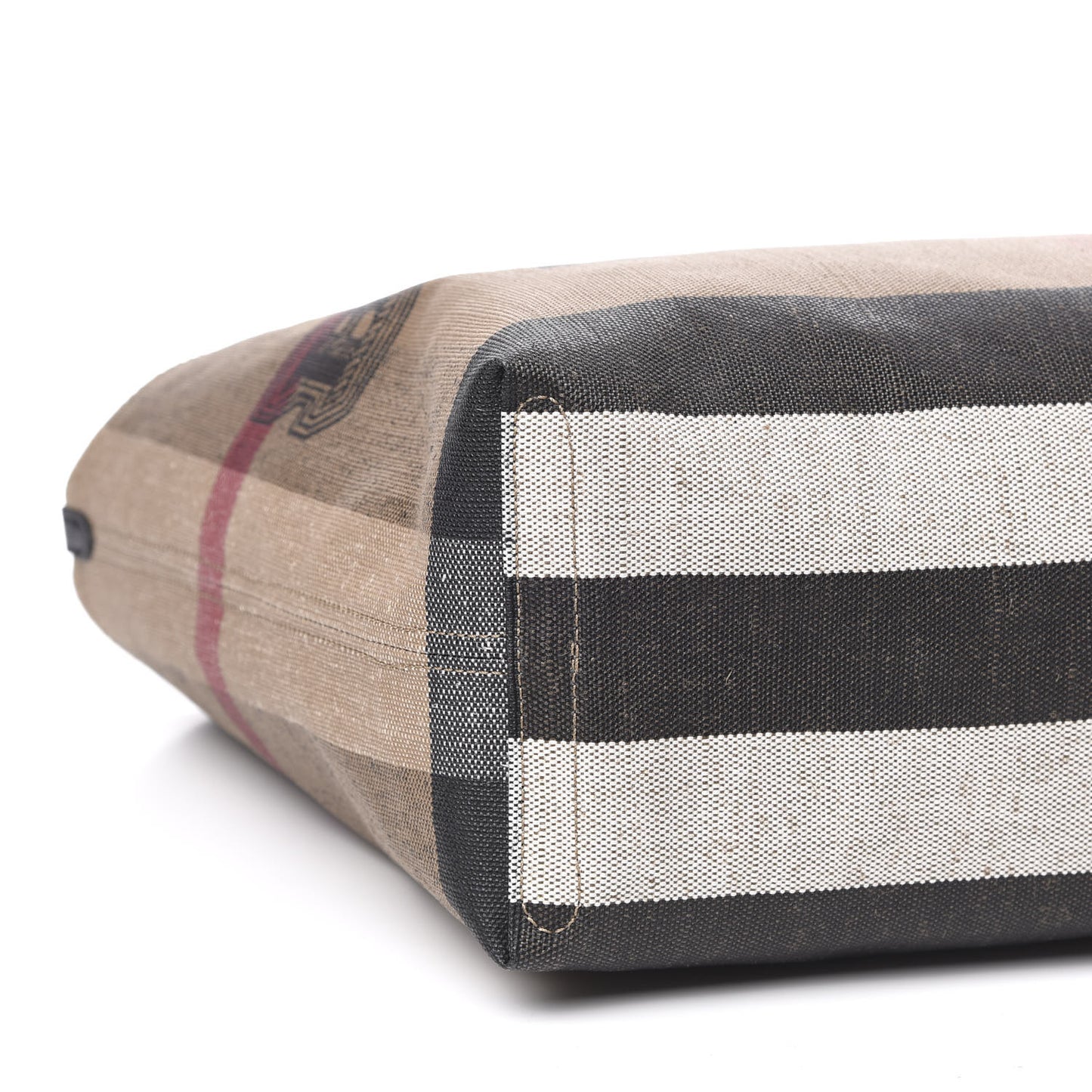 Coated Canvas Mega Check Medium Doodle Tote Black