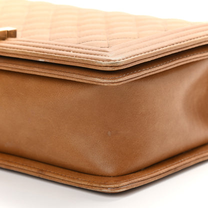 Chanel Calfskin New Medium Boy Flap Light Brown 11 of 13