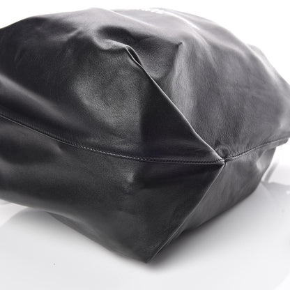 Saint Laurent Lambskin Teddy Drawstring Bag Black 7 of 10