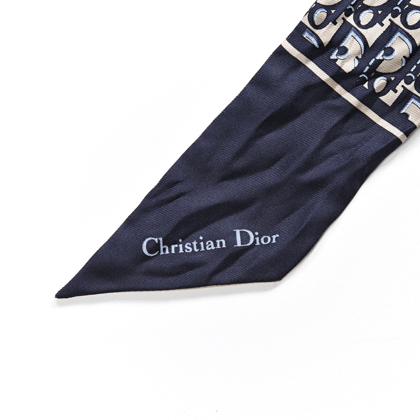 Silk Oblique Mitzah Scarf Blue
