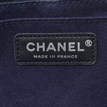 Chanel Grained Vegetal Calfskin Urban Shopping Tote Blue 6 of 8