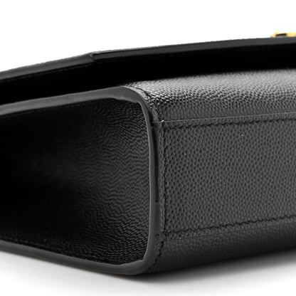 Saint Laurent Grain De Poudre Medium Classic Monogram Kate Satchel Black 10 of 12