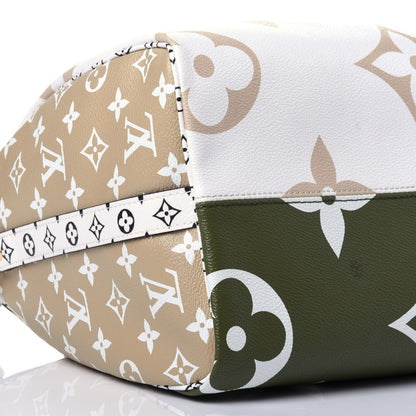 Louis Vuitton Monogram Giant Speedy Bandouliere 30 Kaki Beige 9 of 14
