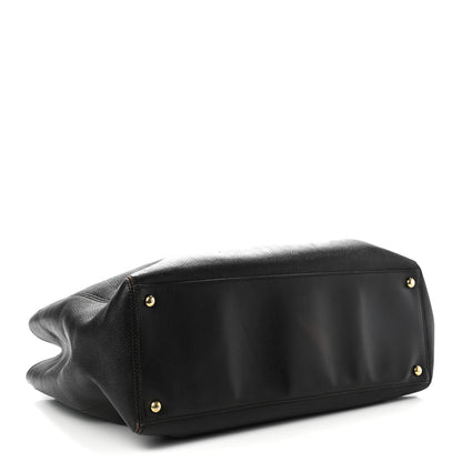 Chanel Calfskin Cerf Executive Shopper Tote Black 4 of 16