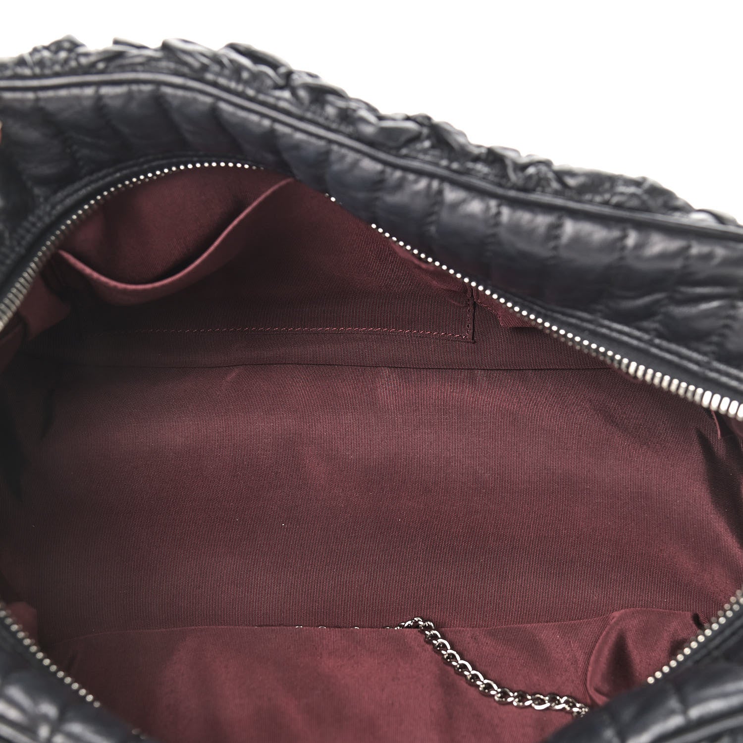 Chanel Lambskin Astrakhan Bowler Black 5 of 12