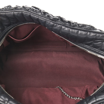 Chanel Lambskin Astrakhan Bowler Black 5 of 12