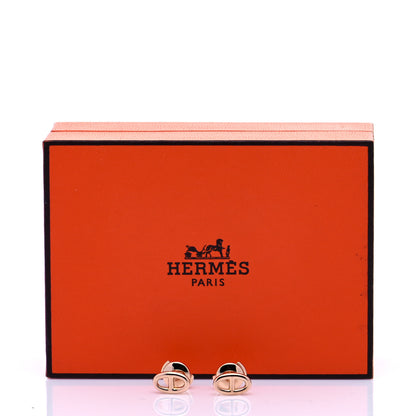 Hermes 18K Rose Gold TPM Farandole Stud Earrings 5 of 5