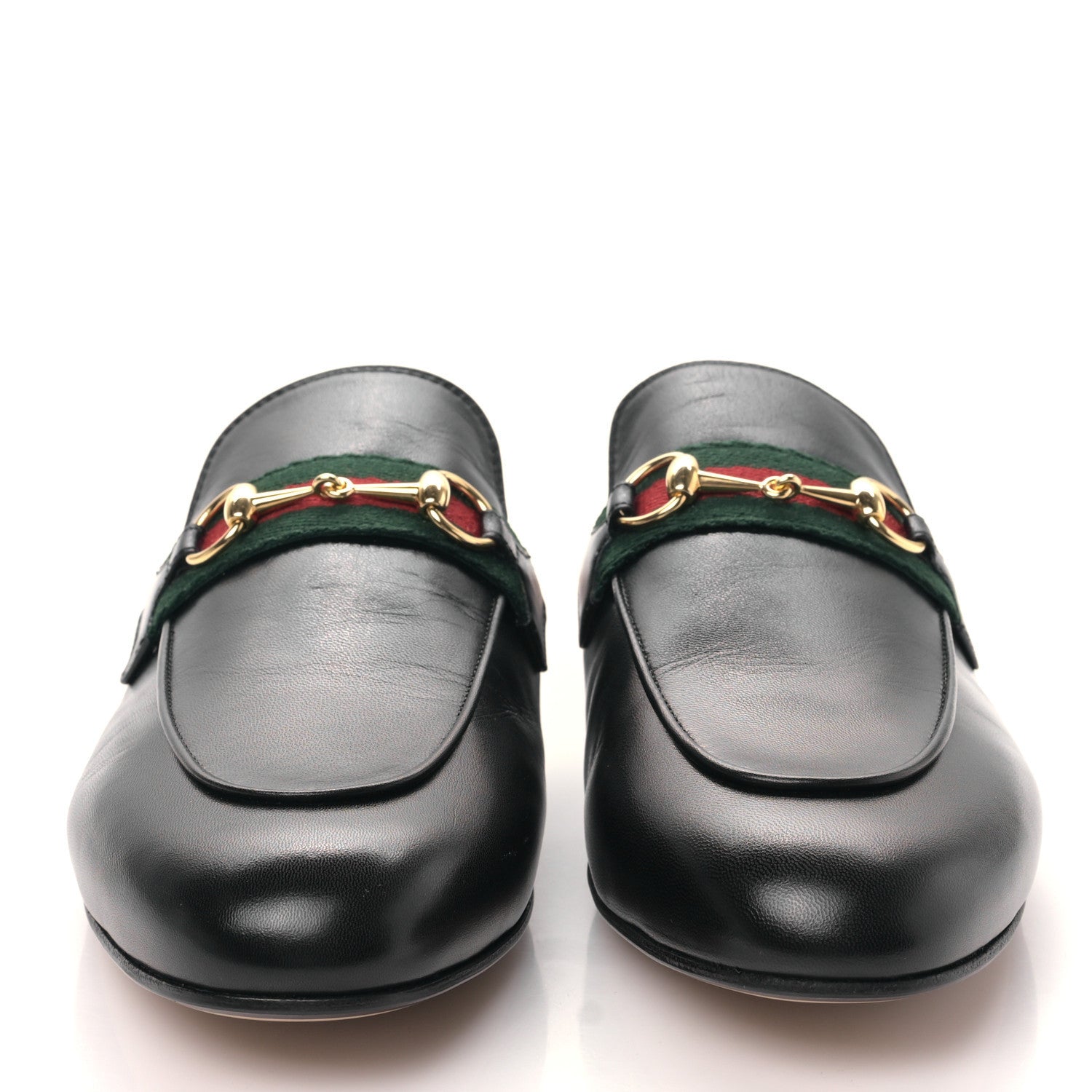 Gucci Malaga Kid Web Womens Princetown Slippers 39.5 Black 2 of 8