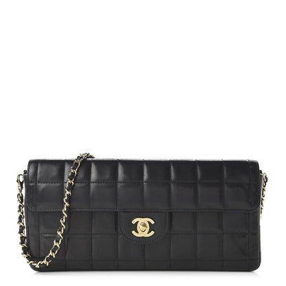 Chanel Lambskin East West Chocolate Bar Flap Black 1 of 11