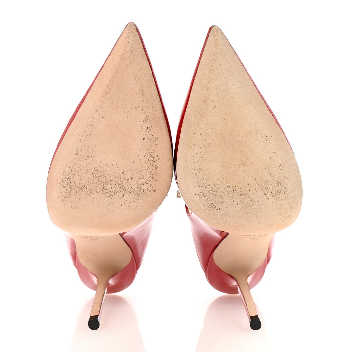 Patent Crystal Bing 100 Pumps 38 Red