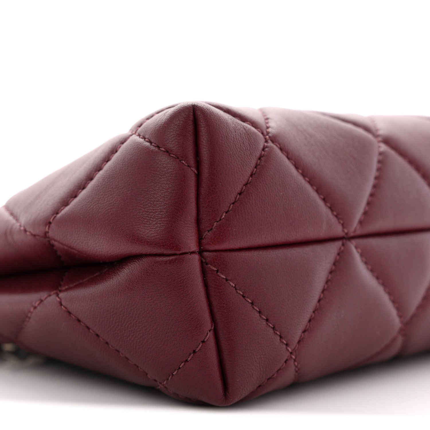 Chanel Lambskin Quilted Small Eyes On You Shopping Bag Dark Burgundy 9 of 11
