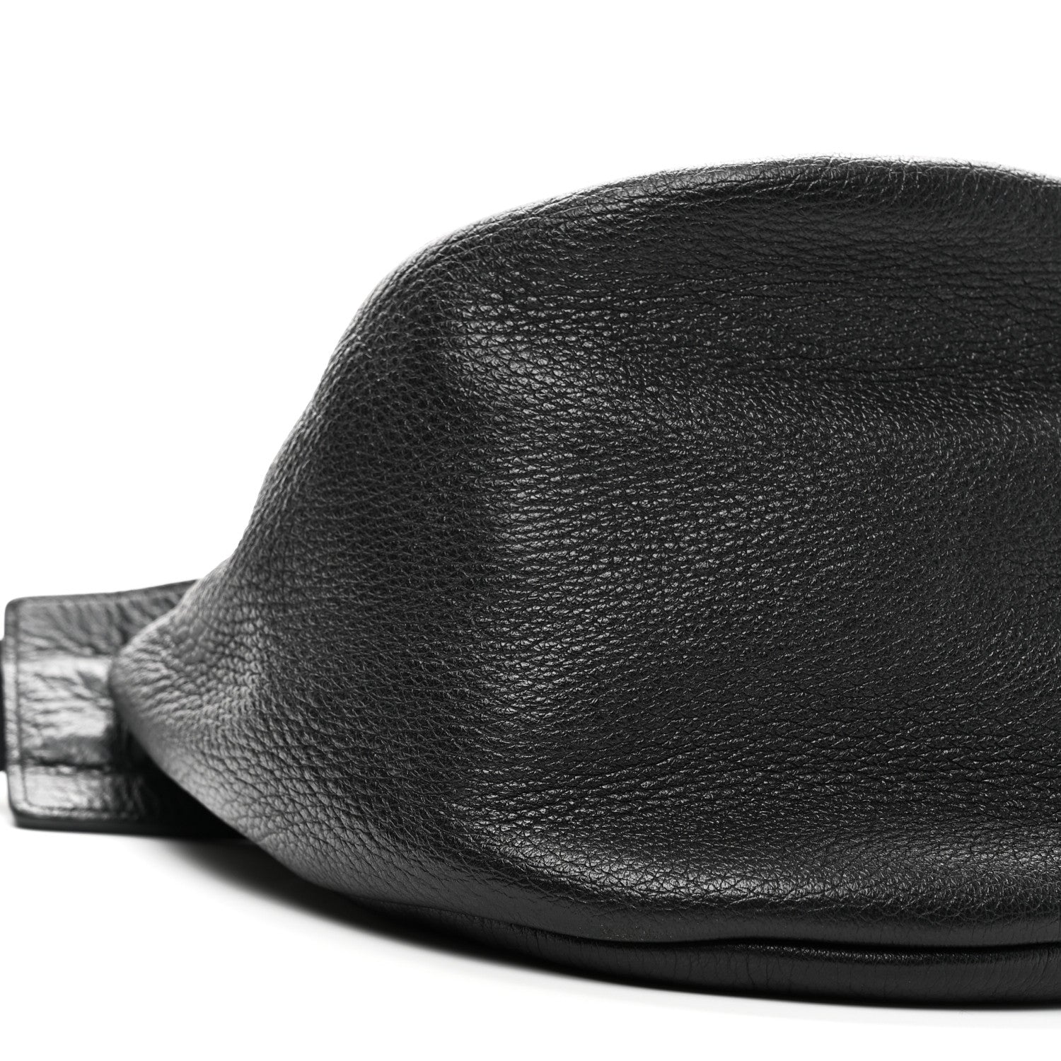 The Row Grained Calfskin Large Slouchy Banana Bag Black 8 of 9