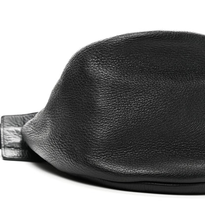 The Row Grained Calfskin Large Slouchy Banana Bag Black 8 of 9