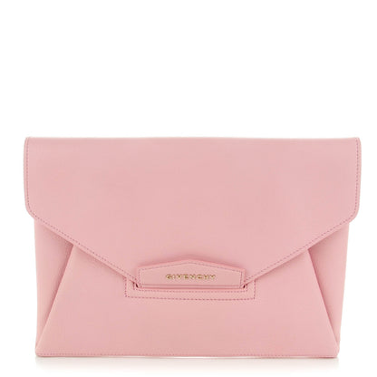 Givenchy Sugar Goatskin Medium Antigona Envelope Clutch Light Pink 1 of 7