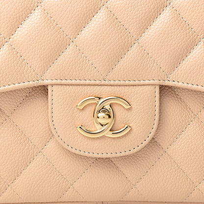 Chanel Caviar Quilted Jumbo Double Flap Beige Clair 10 of 10