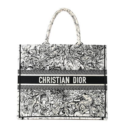 Christian Dior Canvas Embroidered Zodiac Book Tote Latte Multicolor 1 of 10