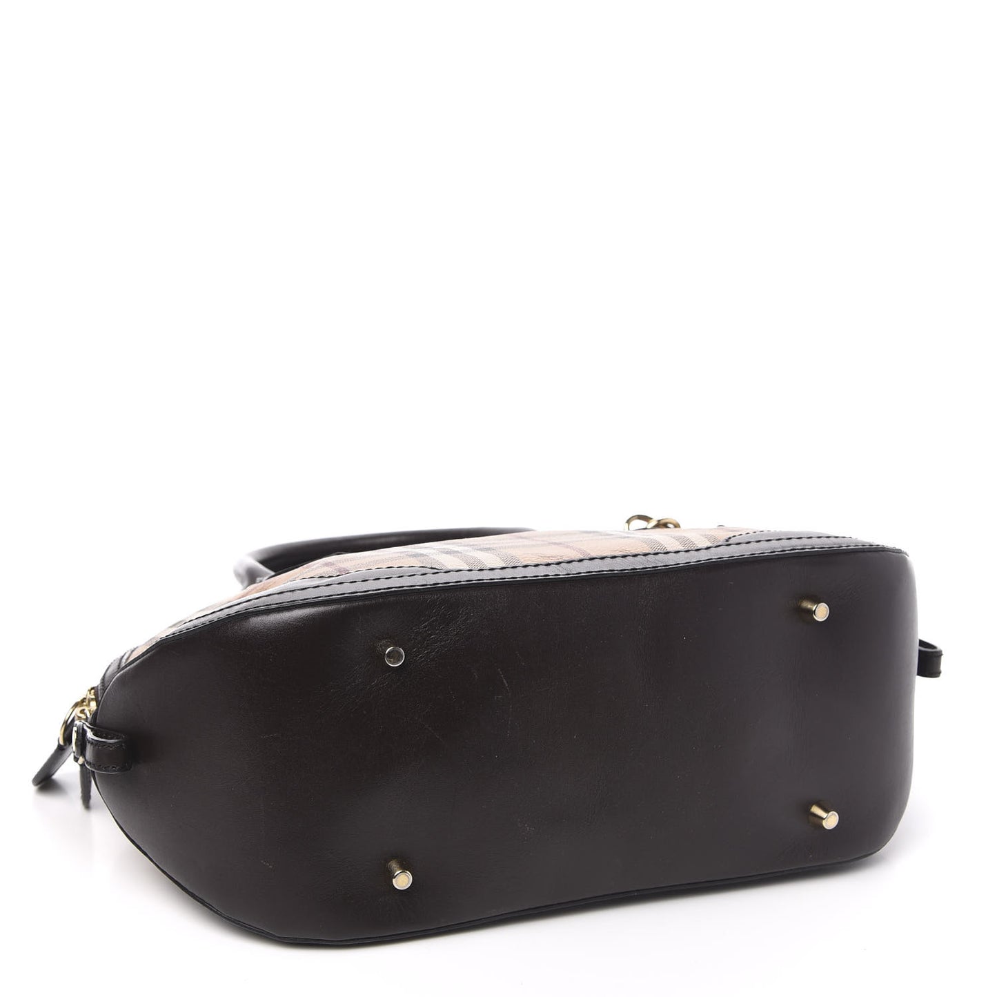 Haymarket Check Small Orchard Bowling Bag Chocolate