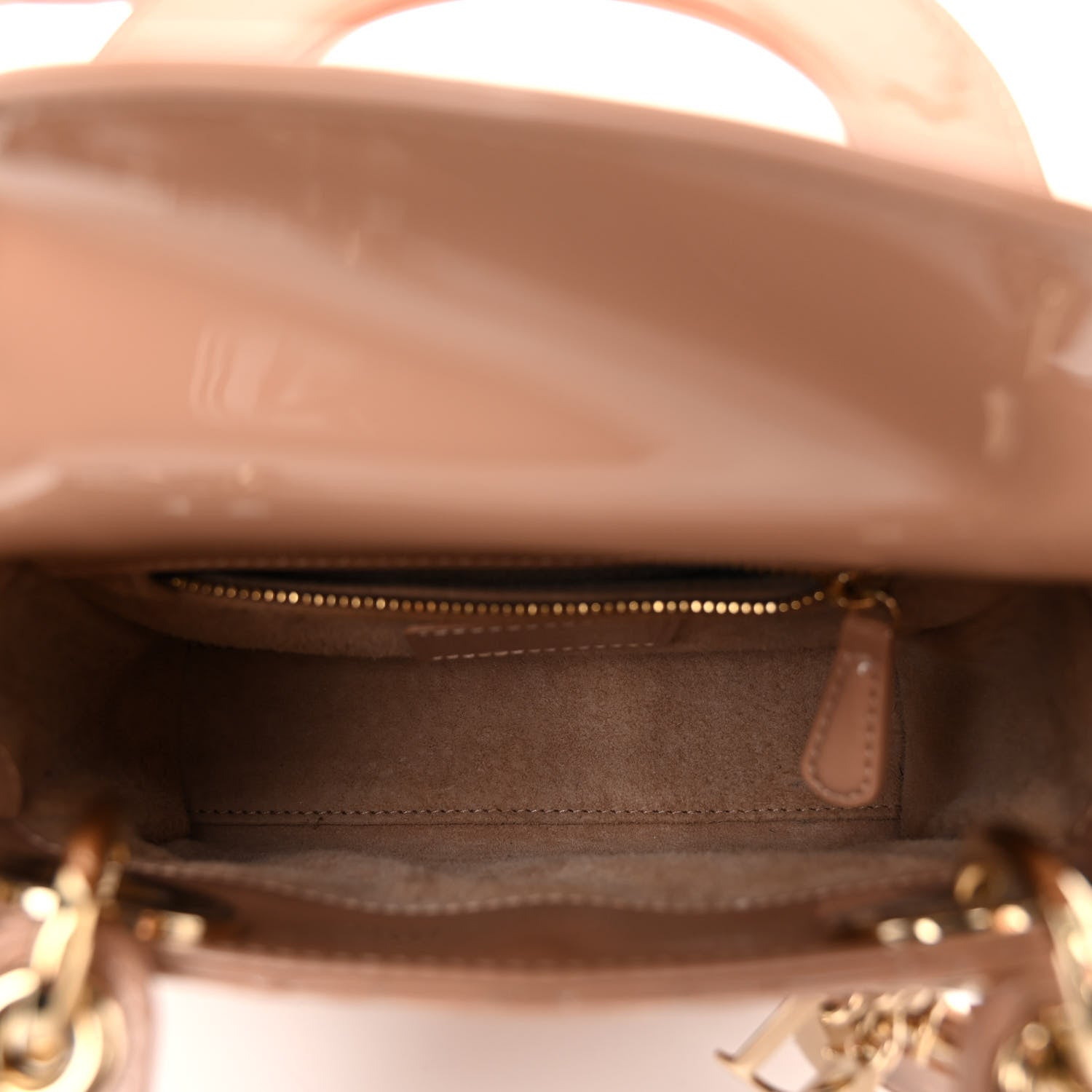 Christian Dior Patent Cannage Mini Lady Dior Light Pink 5 of 10