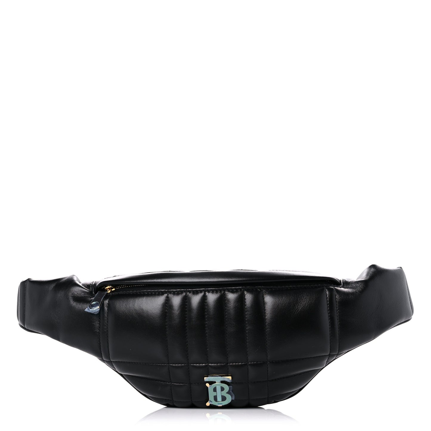 Lambskin Quilted Small Lola Bum Bag Black