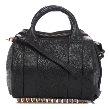 Alexander Wang Pebbled Lambskin Rockie Black Rose Gold Hardware 1 of 9